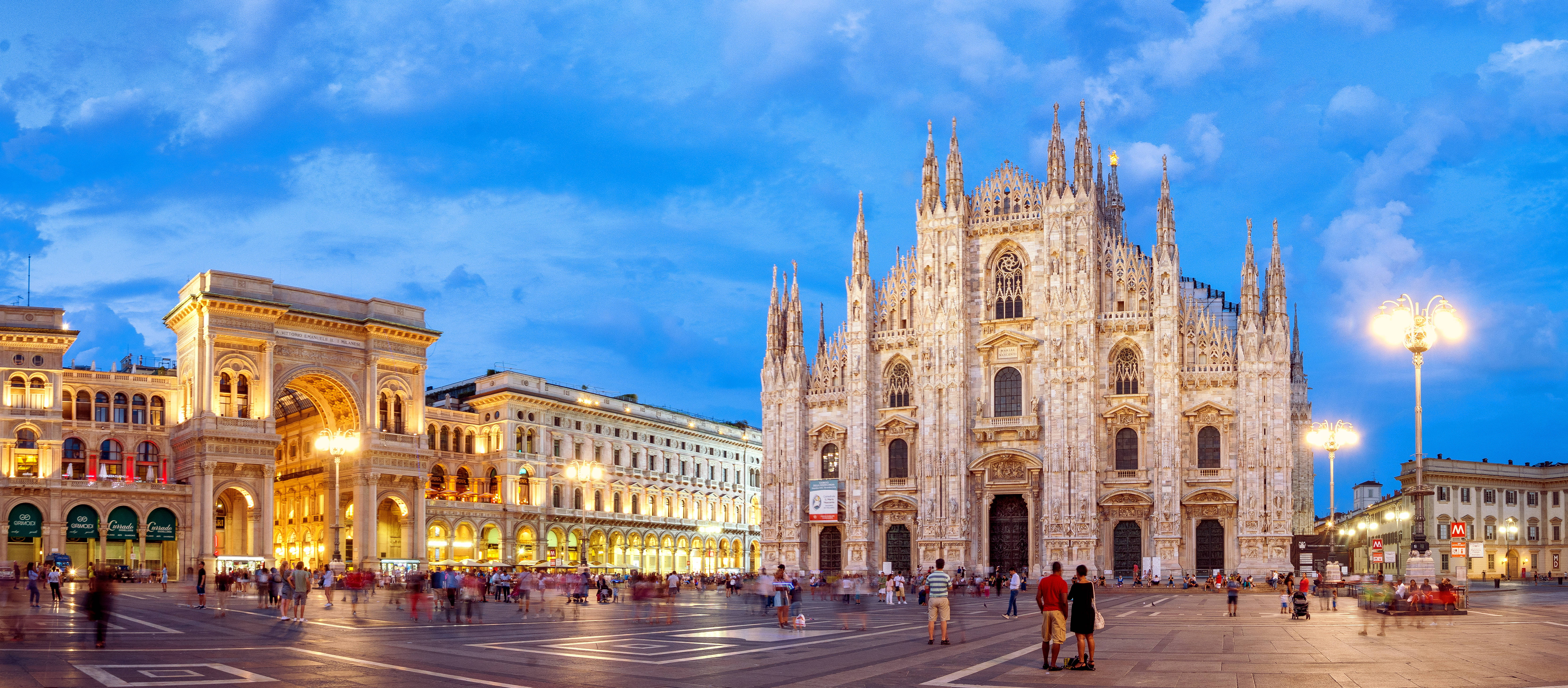 Piazza del Duomo mit Dom und Galleria Vittorio Emanuele