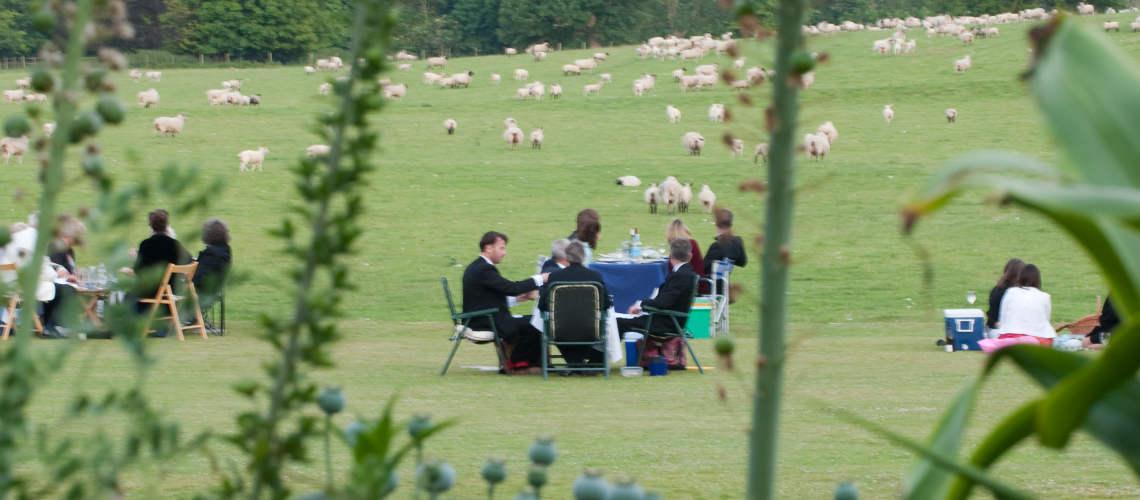 Picknick beim Glyndebourne Opera Festival